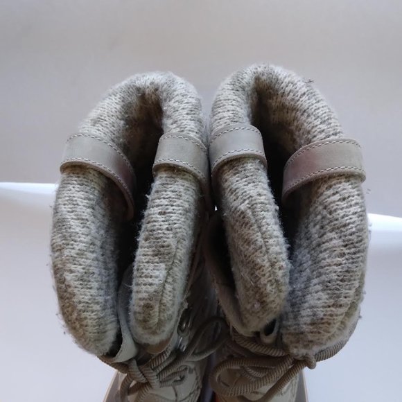 Sorel Size 7 Joan of Arctic Tall Boot Winter Snow Suede Tan Accent Pattern - Picture 7 of 12